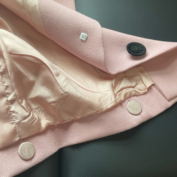 OKW Blazer Pink Wool Luxury Button Down Lightweight Boutique Size Medium - Picture 10 of 12